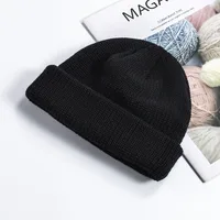 Unisex Simple Style Solid Color Crimping Wool Cap sku image 12