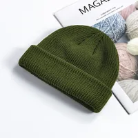 Unisex Simple Style Solid Color Crimping Wool Cap sku image 15