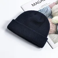 Unisex Simple Style Solid Color Crimping Wool Cap sku image 1