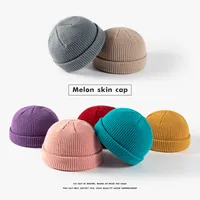 Unisex Simple Style Solid Color Crimping Wool Cap main image 5