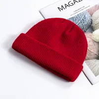 Unisex Simple Style Solid Color Crimping Wool Cap sku image 10