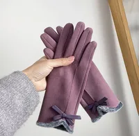 Women's Simple Style Solid Color Velvet Polyester Gloves 1 Pair sku image 14