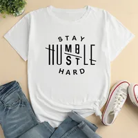 Simple Style Popular Letter Printing Casual T-shirt main image 1