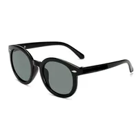 Fashion Solid Color Ac Round Frame Full Frame Kids Sunglasses main image 2