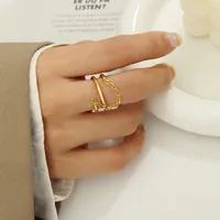 Wholesale Jewelry Retro 304 Stainless Steel No Inlaid 18K Gold Plated Plating sku image 10