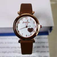 Fashion Heart Shape Buckle Quartz Women's Watches sku image 3