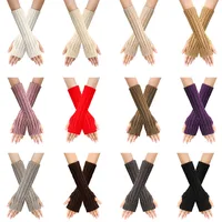 Women's Fashion Solid Color Polyacrylonitrile Fiber Gloves 1 Pair main image 3