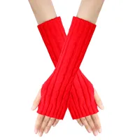 Women's Fashion Solid Color Polyacrylonitrile Fiber Gloves 1 Pair sku image 1