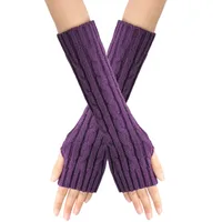 Women's Fashion Solid Color Polyacrylonitrile Fiber Gloves 1 Pair sku image 2