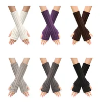 Women's Fashion Solid Color Polyacrylonitrile Fiber Gloves 1 Pair main image 2