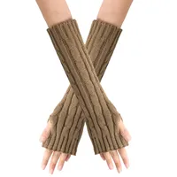 Women's Fashion Solid Color Polyacrylonitrile Fiber Gloves 1 Pair sku image 3