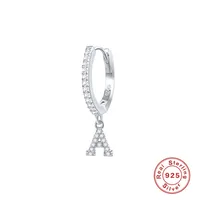 1 Piece 925 Sterling Silver Letter Drop Earrings sku image 10
