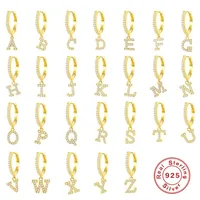 1 Piece 925 Sterling Silver Letter Drop Earrings main image 1