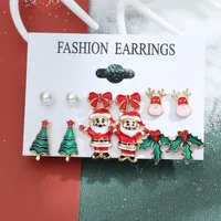 Christmas Plating Alloy No Inlaid Earrings Ear Studs sku image 16