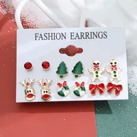 Christmas Plating Alloy No Inlaid Earrings Ear Studs sku image 14
