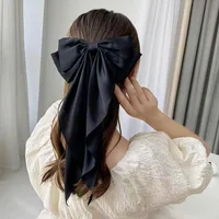 Korean New Bow Hair Accessories Solid Color Bows Hairpins Wholesale sku image 5
