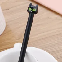 Cute Cartoon Black Kitten Gel Pen Student Creative Stationery Wholesale main image 5