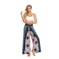 Casual Printing Polyester Active Bottoms Wide Leg Pants main image 2