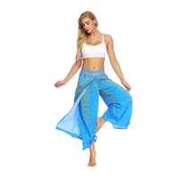 Casual Printing Polyester Active Bottoms Wide Leg Pants sku image 3