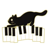 Cute Cat Alloy Stoving Varnish Unisex Brooches sku image 20