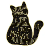 Cute Cat Alloy Stoving Varnish Unisex Brooches sku image 21