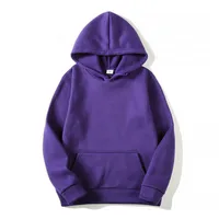 Unisex Hoodies Long Sleeve Basic Fleece Lined Casual Solid Color main image 3