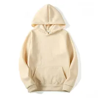Unisex Hoodies Long Sleeve Basic Fleece Lined Casual Solid Color main image 6