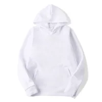 Unisex Hoodies Long Sleeve Basic Fleece Lined Casual Solid Color main image 7