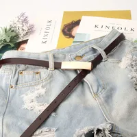 Casual Solid Color Pu Leather Alloy Plating Women's Leather Belts 1 Piece main image 3