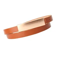 Casual Solid Color Pu Leather Alloy Plating Women's Leather Belts 1 Piece main image 5