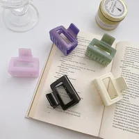 Sweet Solid Color Arylic Resin Hair Claws 1 Piece main image 3