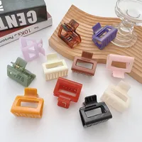 Sweet Solid Color Arylic Resin Hair Claws 1 Piece main image 1