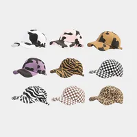Women's Fashion Zebra Printing Curved Eaves Baseball Cap main image 1