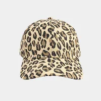 Women's Fashion Zebra Printing Curved Eaves Baseball Cap sku image 12
