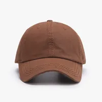 Unisex Fashion Solid Color Sewing Curved Eaves Baseball Cap sku image 5