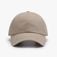 Unisex Fashion Solid Color Sewing Curved Eaves Baseball Cap sku image 9