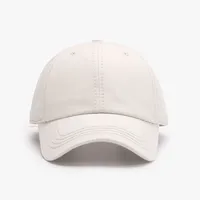 Unisex Fashion Solid Color Sewing Curved Eaves Baseball Cap sku image 3