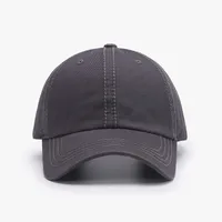 Unisex Fashion Solid Color Sewing Curved Eaves Baseball Cap sku image 13