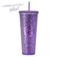 Double-layer Plastic Straw Cup Large Capacity Creative 710ml Cup Portable Cup sku image 59