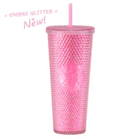 Double-layer Plastic Straw Cup Large Capacity Creative 710ml Cup Portable Cup sku image 60