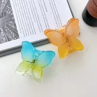 Sweet Butterfly Plastic Handmade Hair Claws 1 Piece main image 5