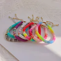 Vacation Geometric Soft Clay Copper Beaded Women's Bracelets main image 1