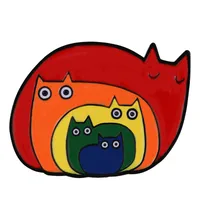 Simple Style Classic Style Rainbow Alloy Stoving Varnish Unisex Brooches sku image 6