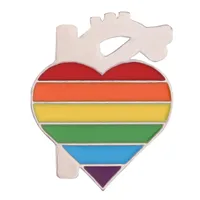 Simple Style Classic Style Rainbow Alloy Stoving Varnish Unisex Brooches sku image 4