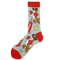 All Polyester Socks   Fashion Brand Animal Music Pepper Pattern Fashionable Polyester Socks Men's Medium Polyester Socks sku image 21