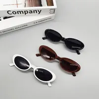 New Fashion Small Frame Sunglasses Korean Version Of Oval Sunglasses main image 2