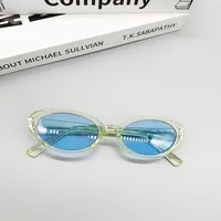 New Fashion Small Frame Sunglasses Korean Version Of Oval Sunglasses sku image 5