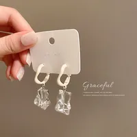 Fashion Irregular Transparent Acrylic Earrings Wholesale main image 3
