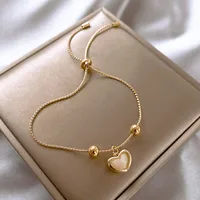 Fashion Zircon Flower Geometric Bracelet Korean Style Simple Tianium Steel Hand Jewelry main image 3