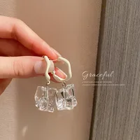 Fashion Irregular Transparent Acrylic Earrings Wholesale sku image 1